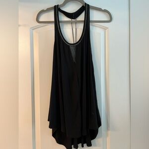 Free People Black tunic tank top size S